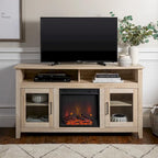 Meuble TV cheminée électrique Highboy 2 portes de 58 pouces