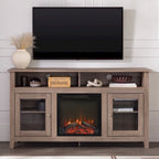 Meuble TV cheminée électrique Highboy 2 portes de 58 pouces