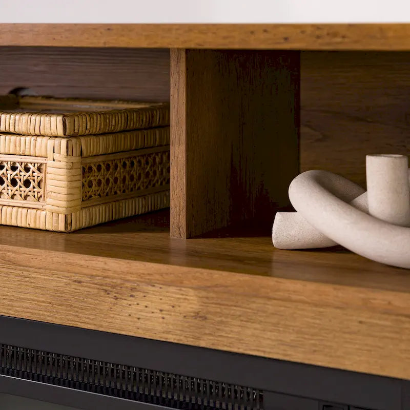 Meuble TV cheminée électrique Highboy 2 portes de 58 pouces