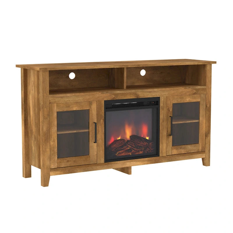Meuble TV cheminée électrique Highboy 2 portes de 58 pouces