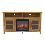 Meuble TV cheminée électrique Highboy 2 portes de 58 pouces