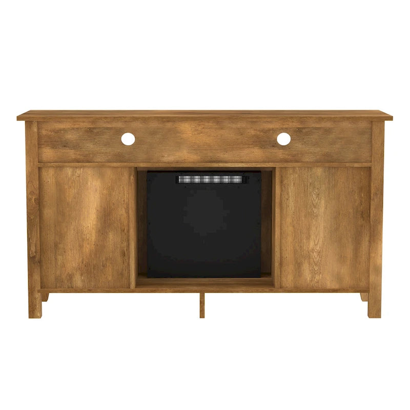 Meuble TV cheminée électrique Highboy 2 portes de 58 pouces