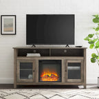 Meuble TV cheminée électrique Highboy 2 portes de 58 pouces