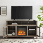 Meuble TV cheminée électrique Highboy 2 portes de 58 pouces