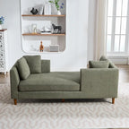 Chaise longue rembourrée double face