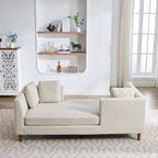 Chaise longue rembourrée double face