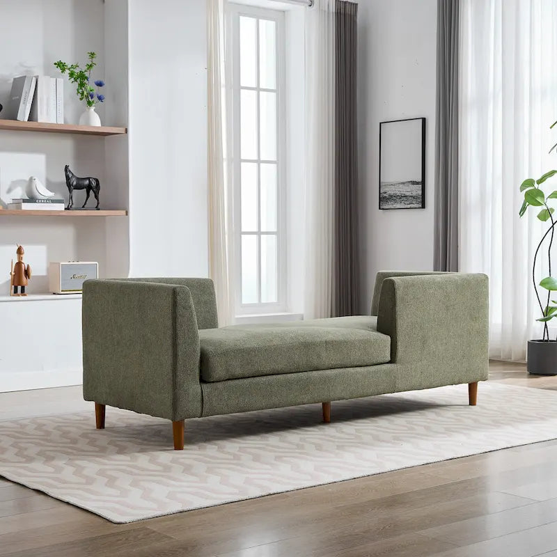 Chaise longue rembourrée double face