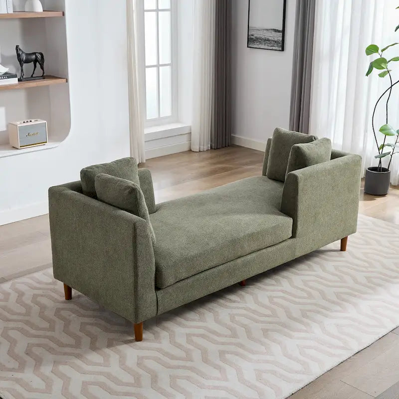Chaise longue rembourrée double face