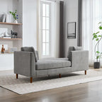 Chaise longue rembourrée double face