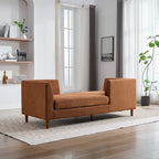 Chaise longue rembourrée double face