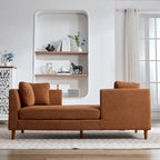Chaise longue rembourrée double face
