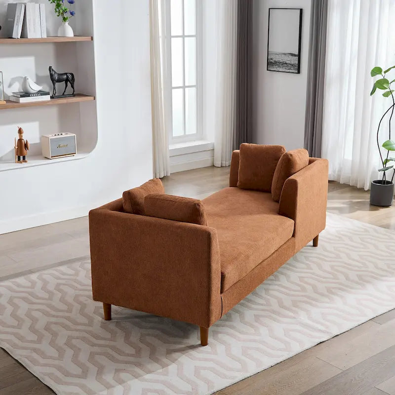 Chaise longue rembourrée double face