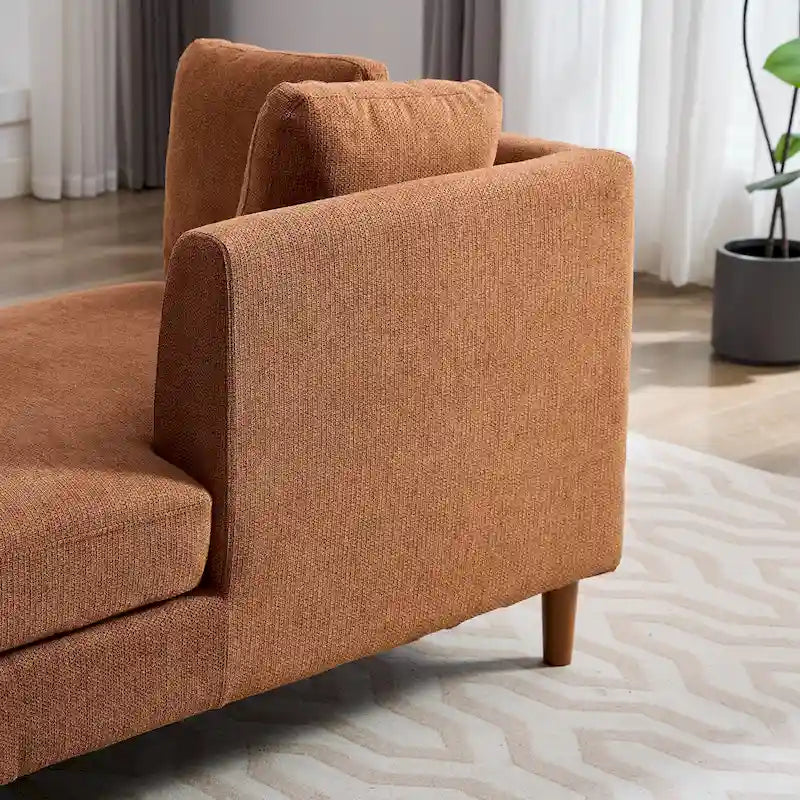 Chaise longue rembourrée double face