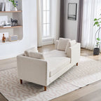 Chaise longue rembourrée double face