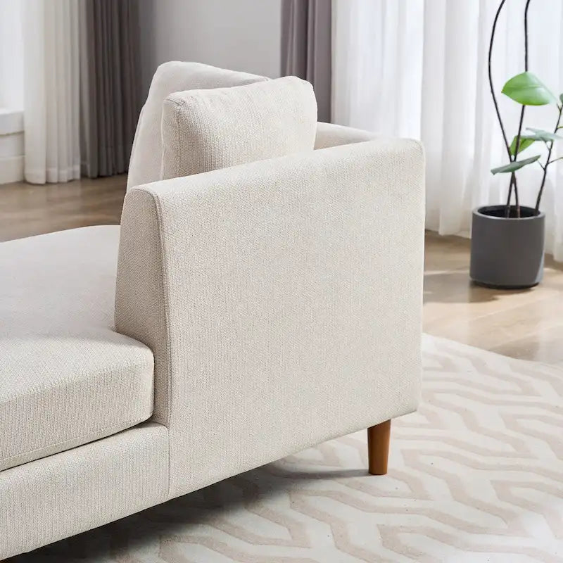 Chaise longue rembourrée double face