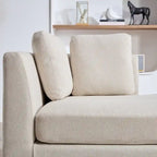 Chaise longue rembourrée double face