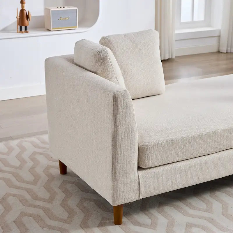 Chaise longue rembourrée double face