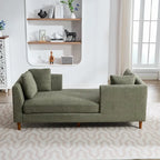 Chaise longue rembourrée double face