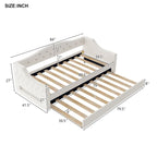 Lit de repos tapissé Twin XL avec éclairage LED et lit gigogne
