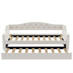 Lit de repos tapissé Twin XL avec éclairage LED et lit gigogne