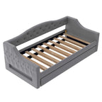 Lit de repos tapissé Twin XL avec éclairage LED et lit gigogne