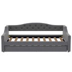 Lit de repos tapissé Twin XL avec éclairage LED et lit gigogne