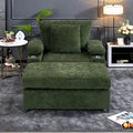 Fauteuil de salon surdimensionné avec ottoman, ports de chargement USB et canapé-lit convertible