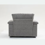 Fauteuil de salon surdimensionné avec ottoman, ports de chargement USB et canapé-lit convertible