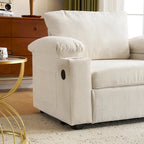 Fauteuil de salon surdimensionné avec ottoman, ports de chargement USB et canapé-lit convertible