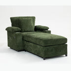 Fauteuil de salon surdimensionné avec ottoman, ports de chargement USB et canapé-lit convertible