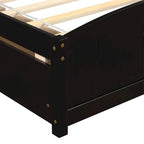 Lit plateforme double avec deux tiroirs