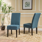 Chaises de salle à manger sans accoudoirs rembourrées, lot de 2