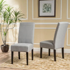 Chaises de salle à manger sans accoudoirs rembourrées, lot de 2