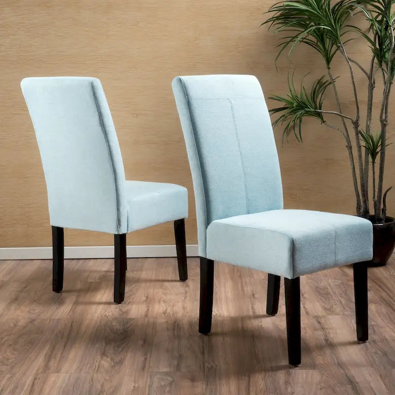 Chaises de salle à manger sans accoudoirs rembourrées, lot de 2