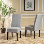 Chaises de salle à manger sans accoudoirs rembourrées, lot de 2