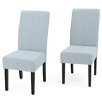 Chaises de salle à manger sans accoudoirs rembourrées, lot de 2