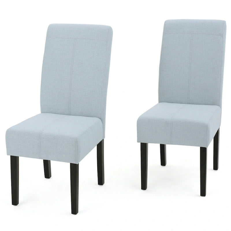 Chaises de salle à manger sans accoudoirs rembourrées, lot de 2