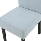 Chaises de salle à manger sans accoudoirs rembourrées, lot de 2