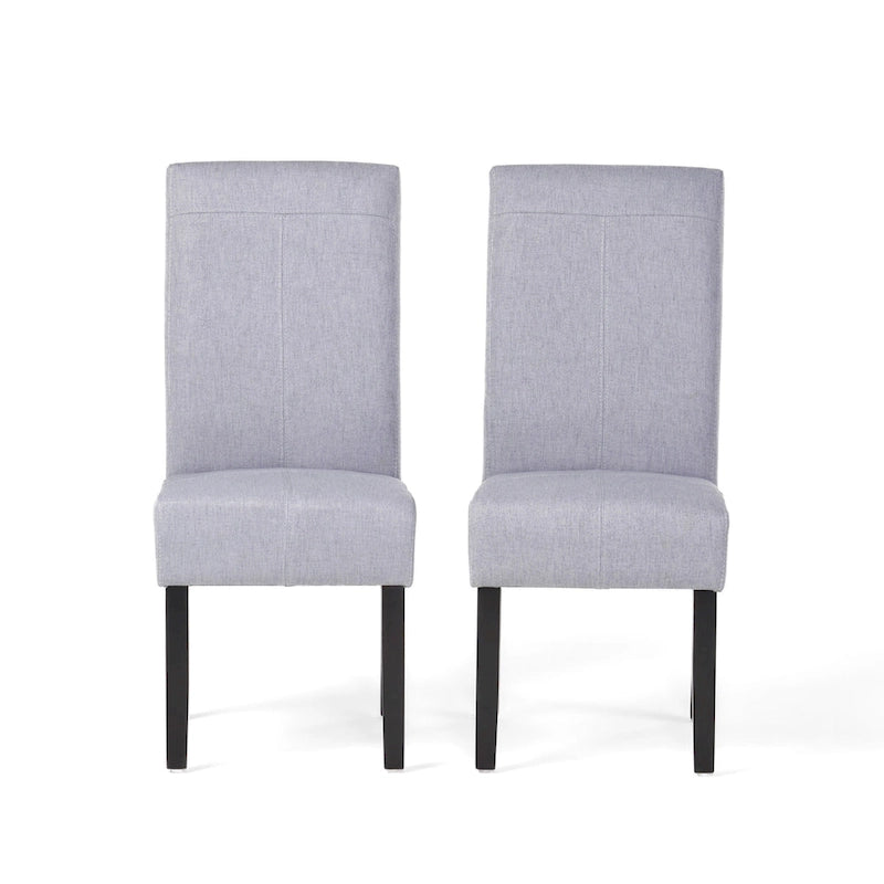 Chaises de salle à manger sans accoudoirs rembourrées, lot de 2