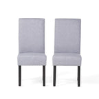 Chaises de salle à manger sans accoudoirs rembourrées, lot de 2