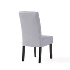 Chaises de salle à manger sans accoudoirs rembourrées, lot de 2