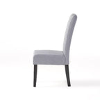 Chaises de salle à manger sans accoudoirs rembourrées, lot de 2