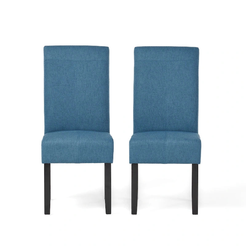 Chaises de salle à manger sans accoudoirs rembourrées, lot de 2