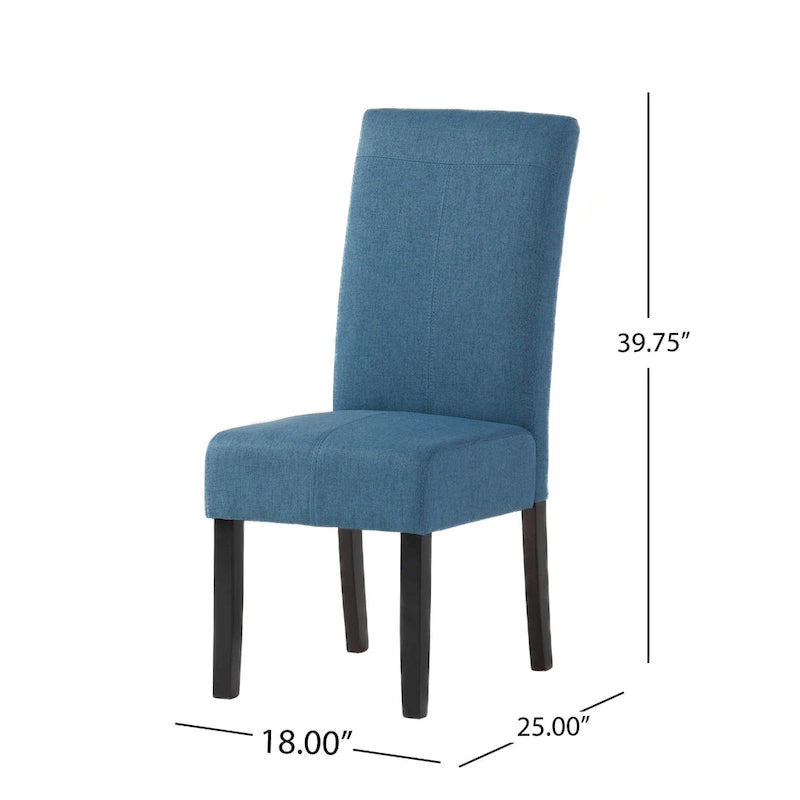 Chaises de salle à manger sans accoudoirs rembourrées, lot de 2