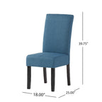 Chaises de salle à manger sans accoudoirs rembourrées, lot de 2
