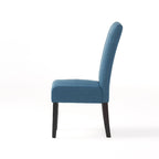 Chaises de salle à manger sans accoudoirs rembourrées, lot de 2