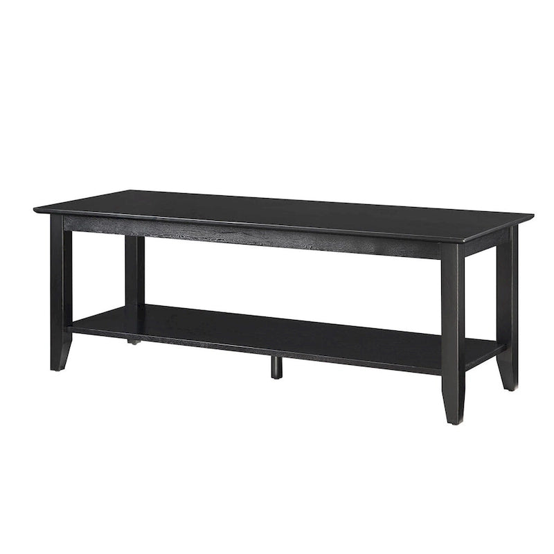Table basse à deux niveaux avec étagère inférieure