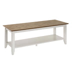 Table basse à deux niveaux avec étagère inférieure