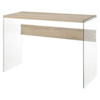 Console ou bureau en verre