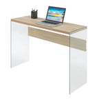 Console ou bureau en verre